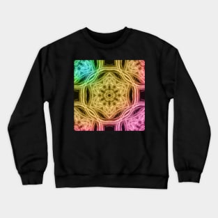 Elegant rainbow kaleidoscopes Crewneck Sweatshirt